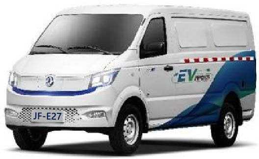 Véhicule de logistique de type boîte électrique pur Dongfeng 6.8 (m) 3 1380KG de charge JF -E27
